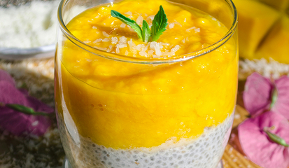 mango chia pudding